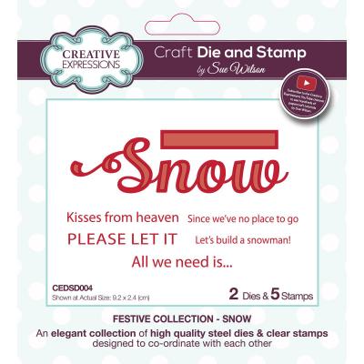 Creative Expressions Sue Wilson Stamps and Dies - Snow